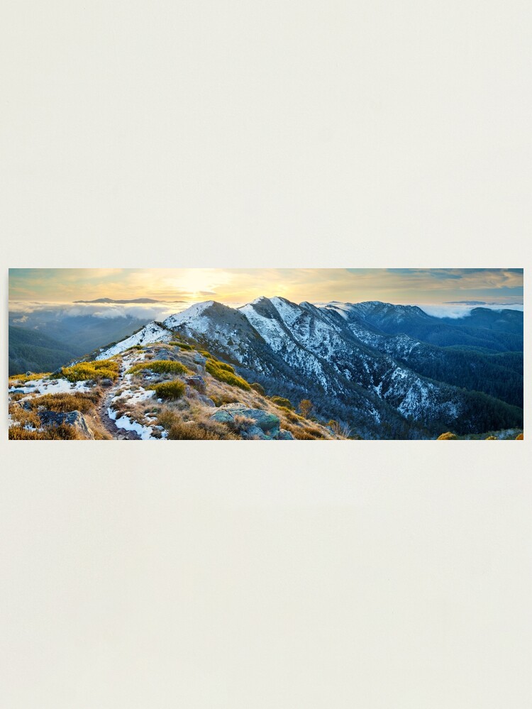 Alternate view of Cross Cut Saw, Mt Howitt, Alpine National Park, Victoria, Australia Photographic Print