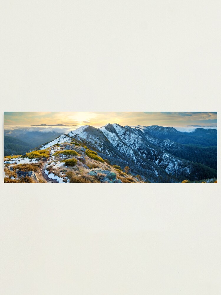 Alternate view of Cross Cut Saw, Mt Howitt, Alpine National Park, Victoria, Australia Photographic Print