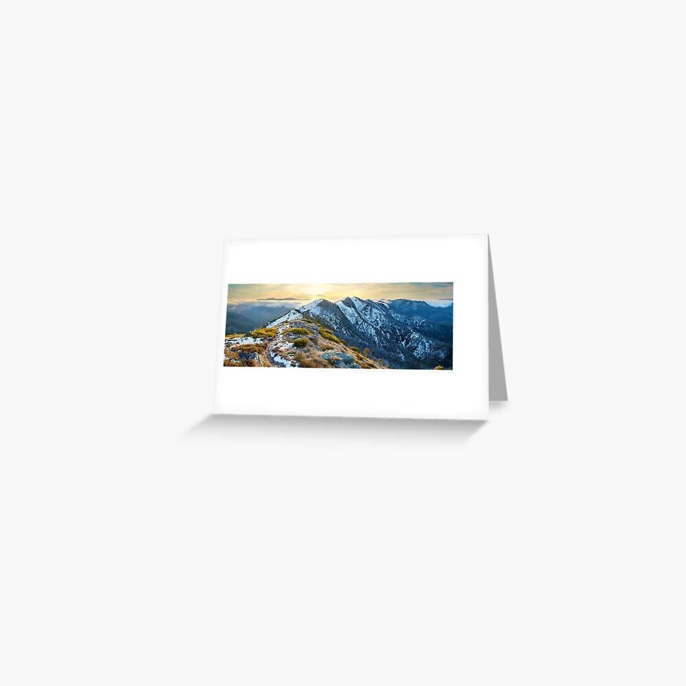 Cross Cut Saw, Mt Howitt, Alpine National Park, Victoria, Australia Greeting Card