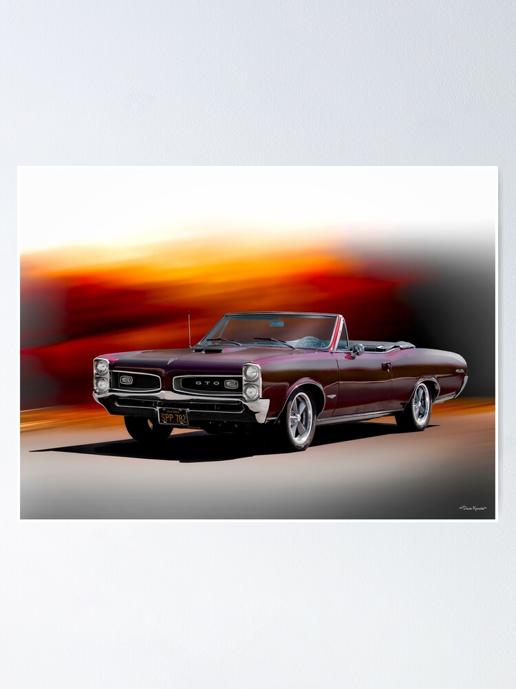 "1967 Pontiac GTO Convertible" Poster for Sale by DaveKoontz Redbubble