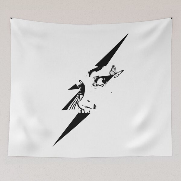 Item preview, Butterfly with lightning and face. designed and sold by emphatic.
