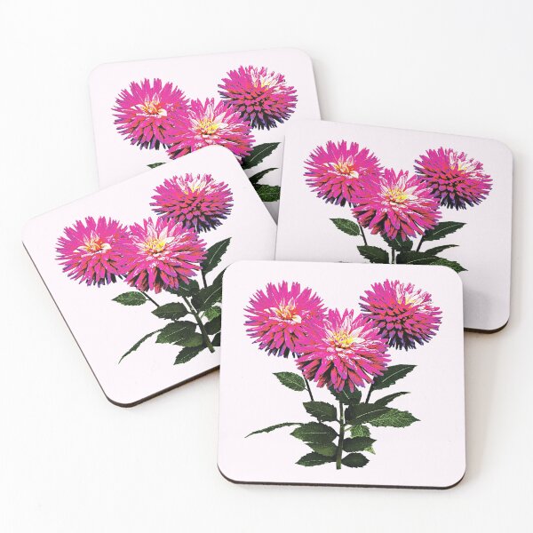 Item preview, Three Pink Dahlias designed and sold by Susan Savad.