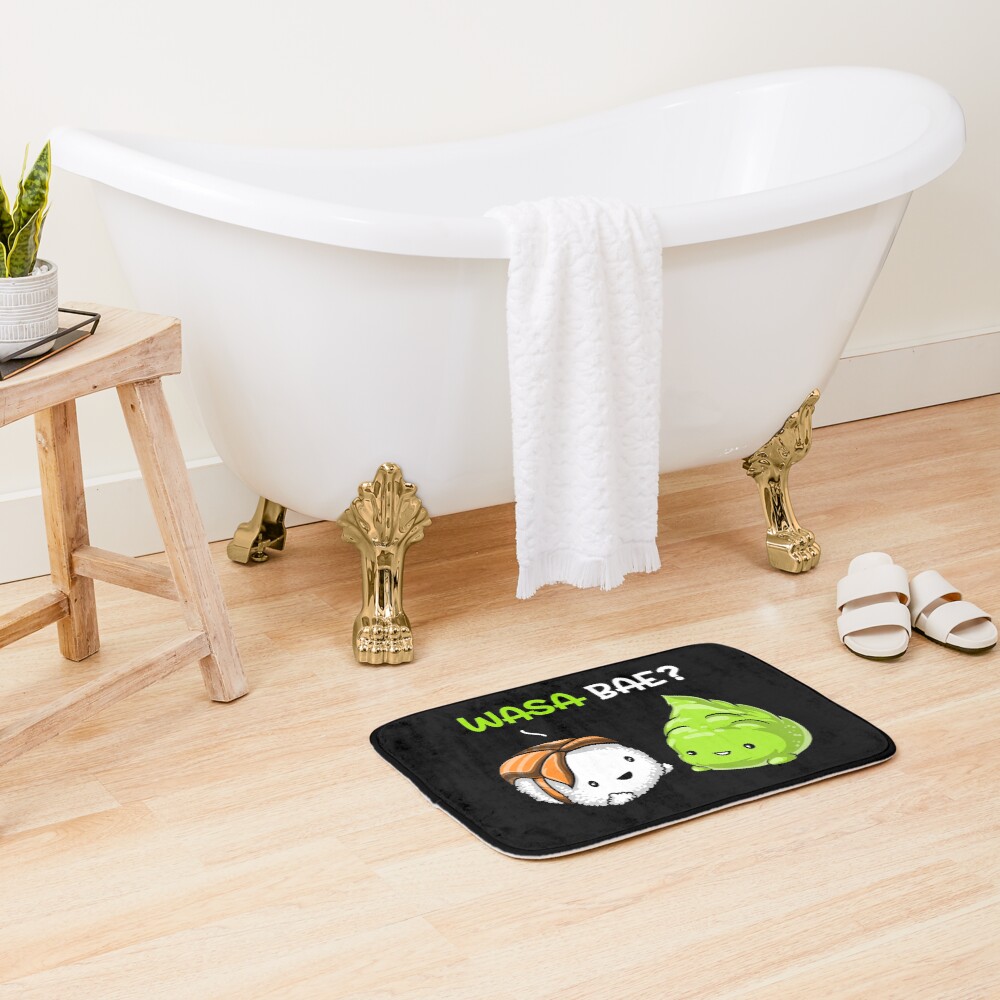 Sushi Wasabi Wasa Bae Bath Mat
