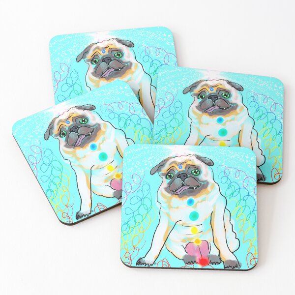 Item preview, Gladys the Chakra Pug designed and sold by Saratopia.