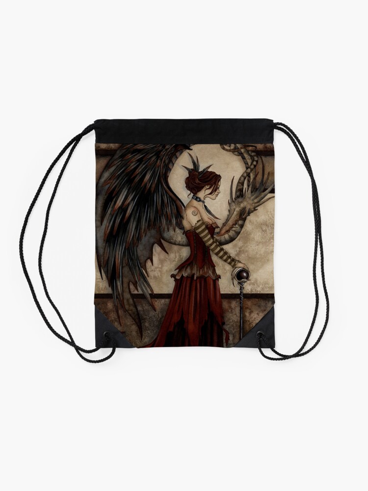 Alternate view of Court Of The Dragon Drawstring Bag