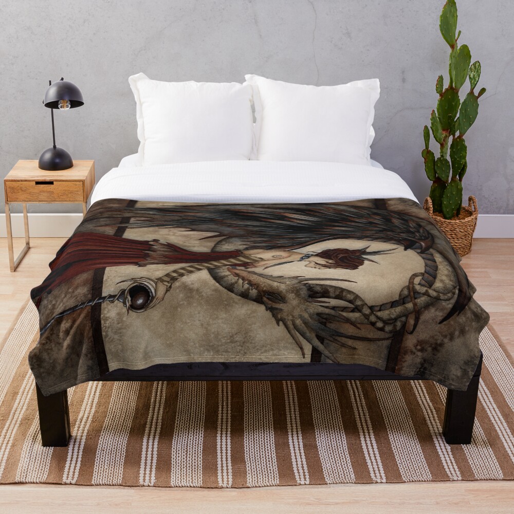 Court Of The Dragon Throw Blanket
