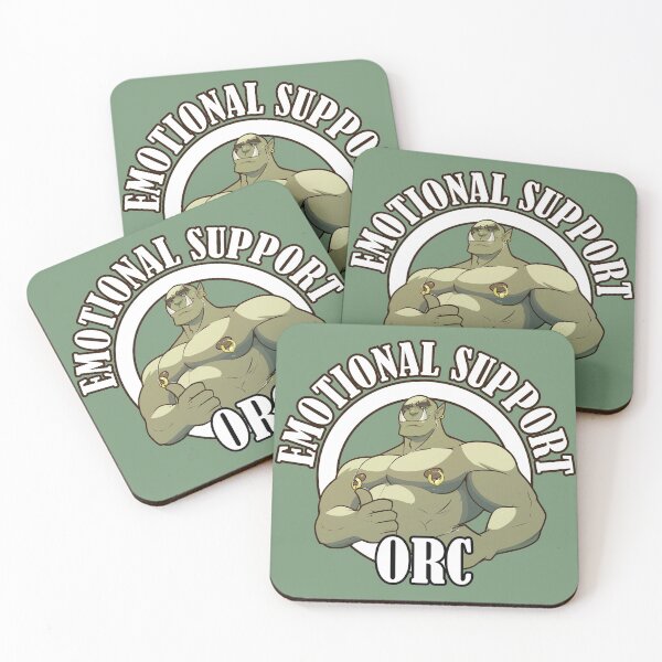 Item preview, Emotional Support Orc designed and sold by Prime-Viridian.