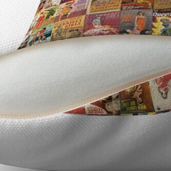 Alternate view of Lesbian Pulp Novels Floor Pillow