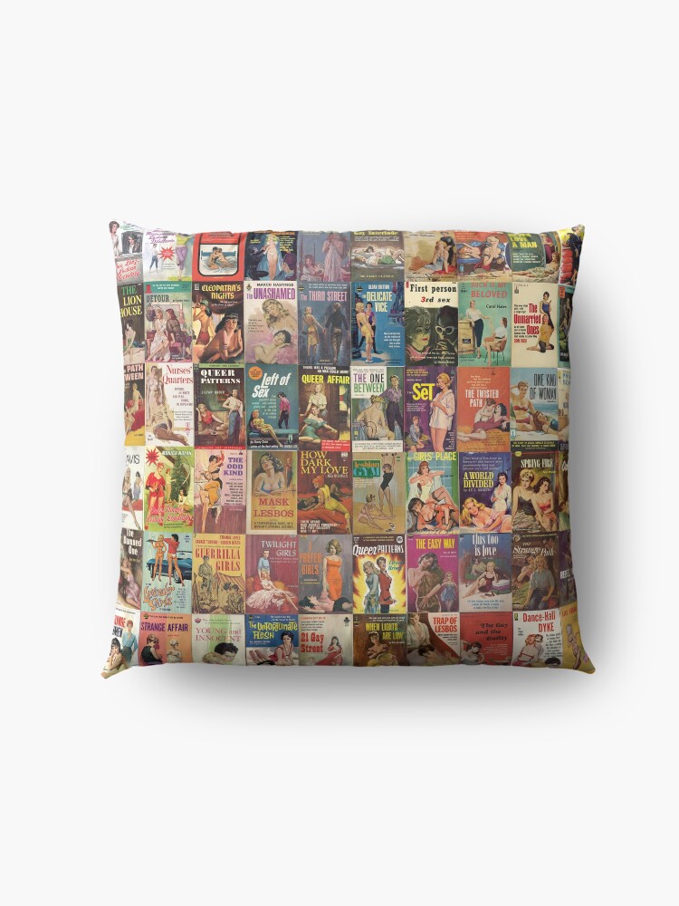 Alternate view of Lesbian Pulp Novels Floor Pillow