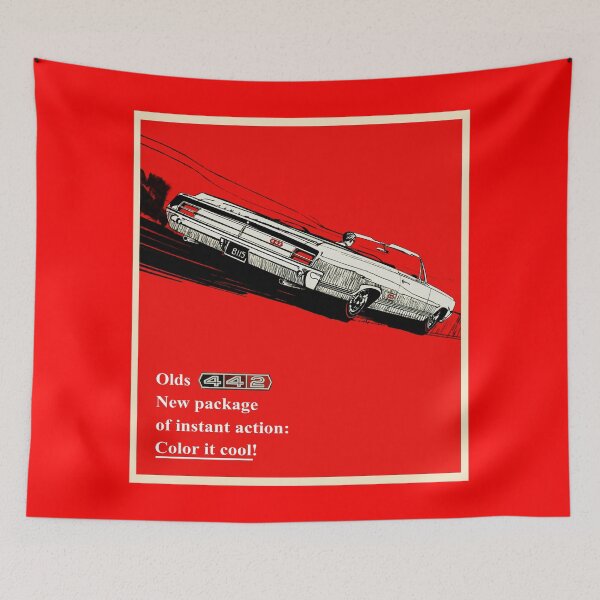Item preview, Oldsmobile 442 vintage advertisement designed and sold by htrdesigns.