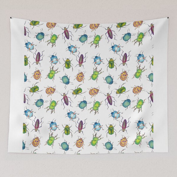 Item preview, Colorful Beetles and Bugs Painting Pattern - Little Monsters - Scatter! designed and sold by hellocando.