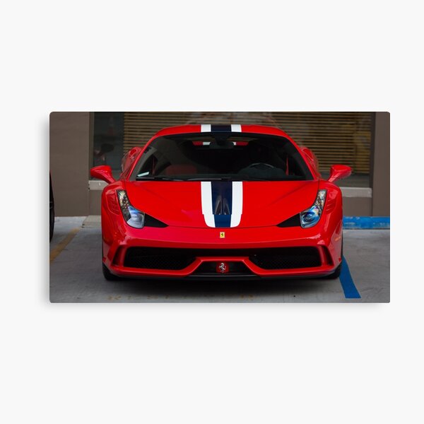 Ferrari 458 Speciale Aperta in White Poster for Sale by David Coyne