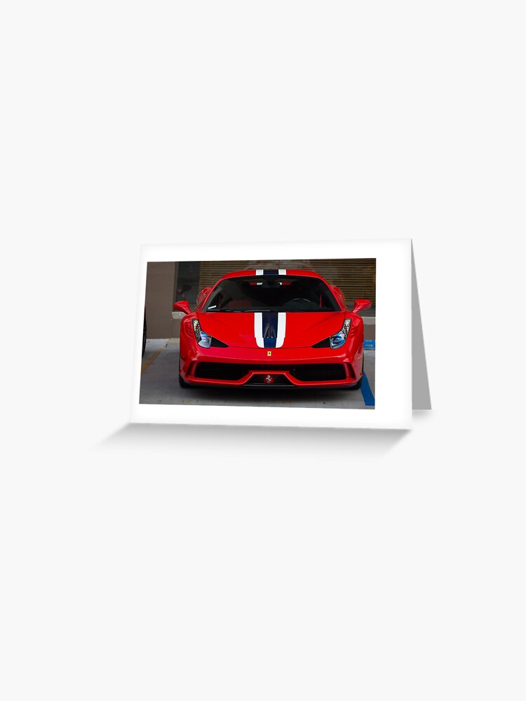 Ferrari 458 Speciale Aperta in White Poster for Sale by David Coyne