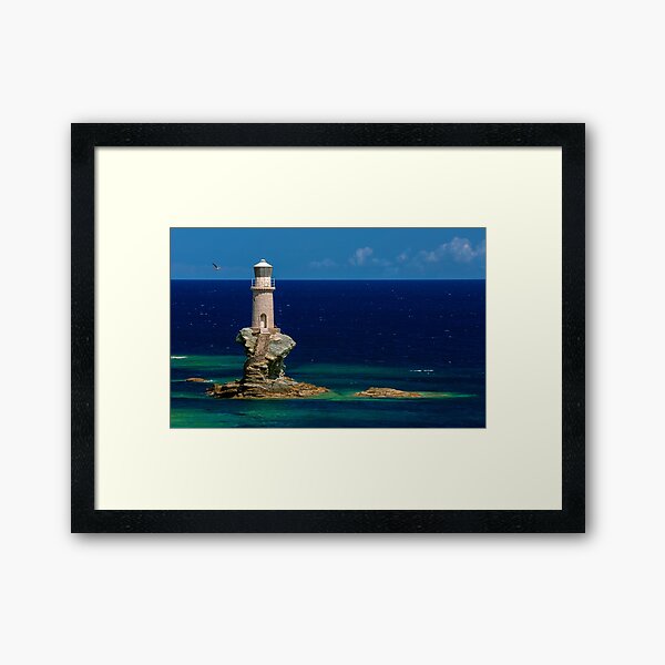 Item preview, Lighthouse Tourlitis in Andros and a seagull designed and sold by Antonis Lemonakis.