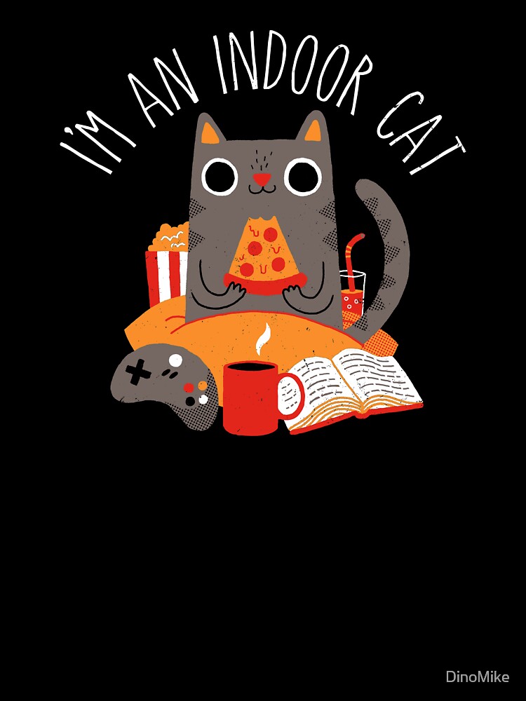 Thumbnail 7 of 7, Oversized T-Shirt, Indoor Cat designed and sold by DinoMike.