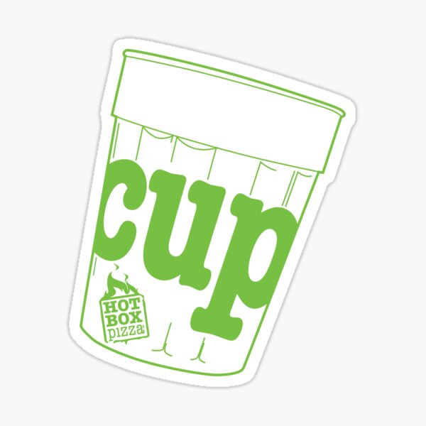 HotBox Cup-Lime Green Sticker