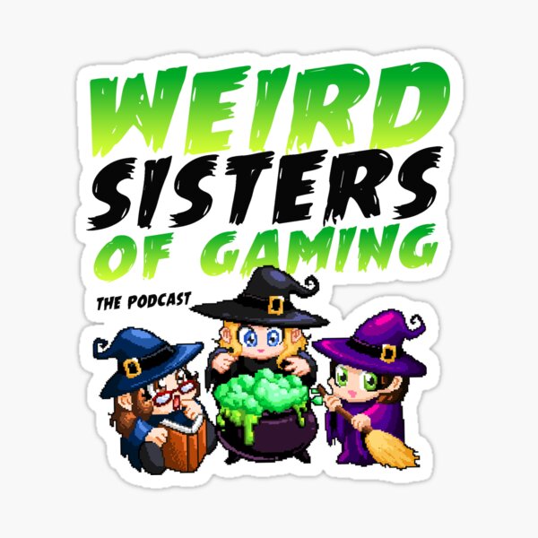 Weird Sister of Gaming Cover Art Sticker