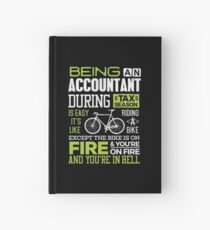Tax Season Gift CPA Accountant Tax Preparers Hardcover Journal