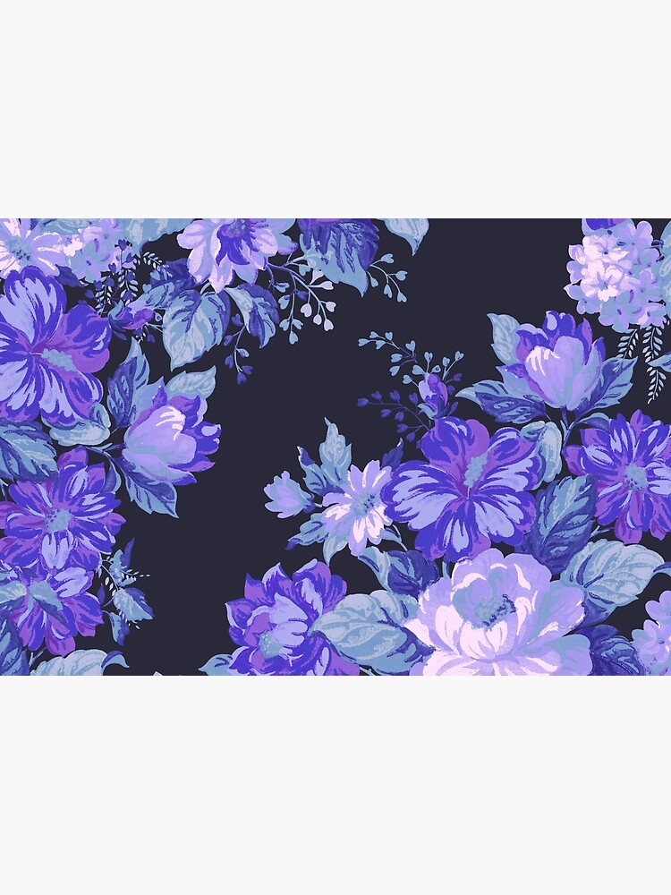 Midnight Floral Pattern by SteveRH