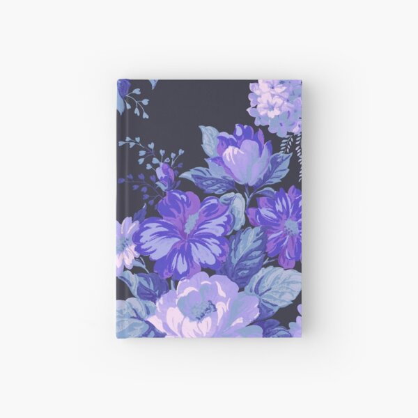 Midnight Floral Pattern Hardcover Journal