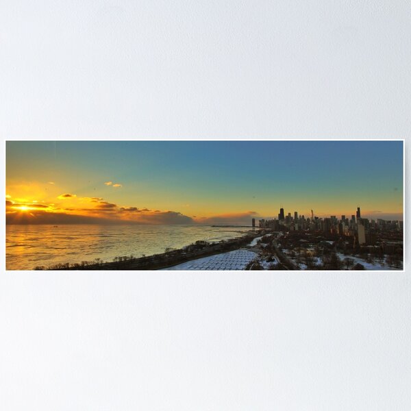 Item preview, Chicago Winter Sunrise designed and sold by mvpaskvan.