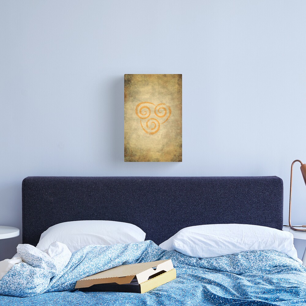 Airbending Logo · Distressed Canvas Print