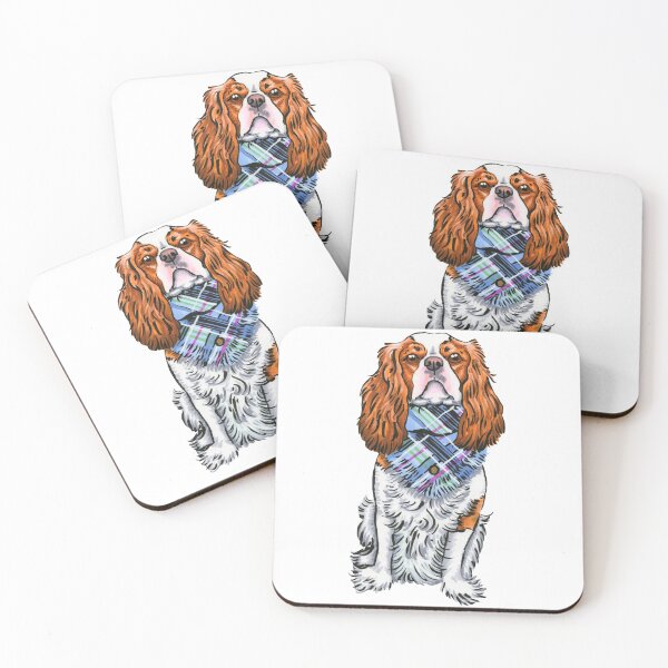 Item preview, Cavalier King Charles Spaniel - Blenheim Scarf designed and sold by jollyinu.