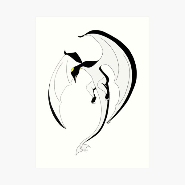 The Penguin-Dragon (Second evolution) Art Print