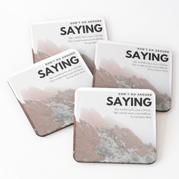Item preview, Foggy Rocks Quotation (Mark Twain) designed and sold by Rachel Jeffrey.