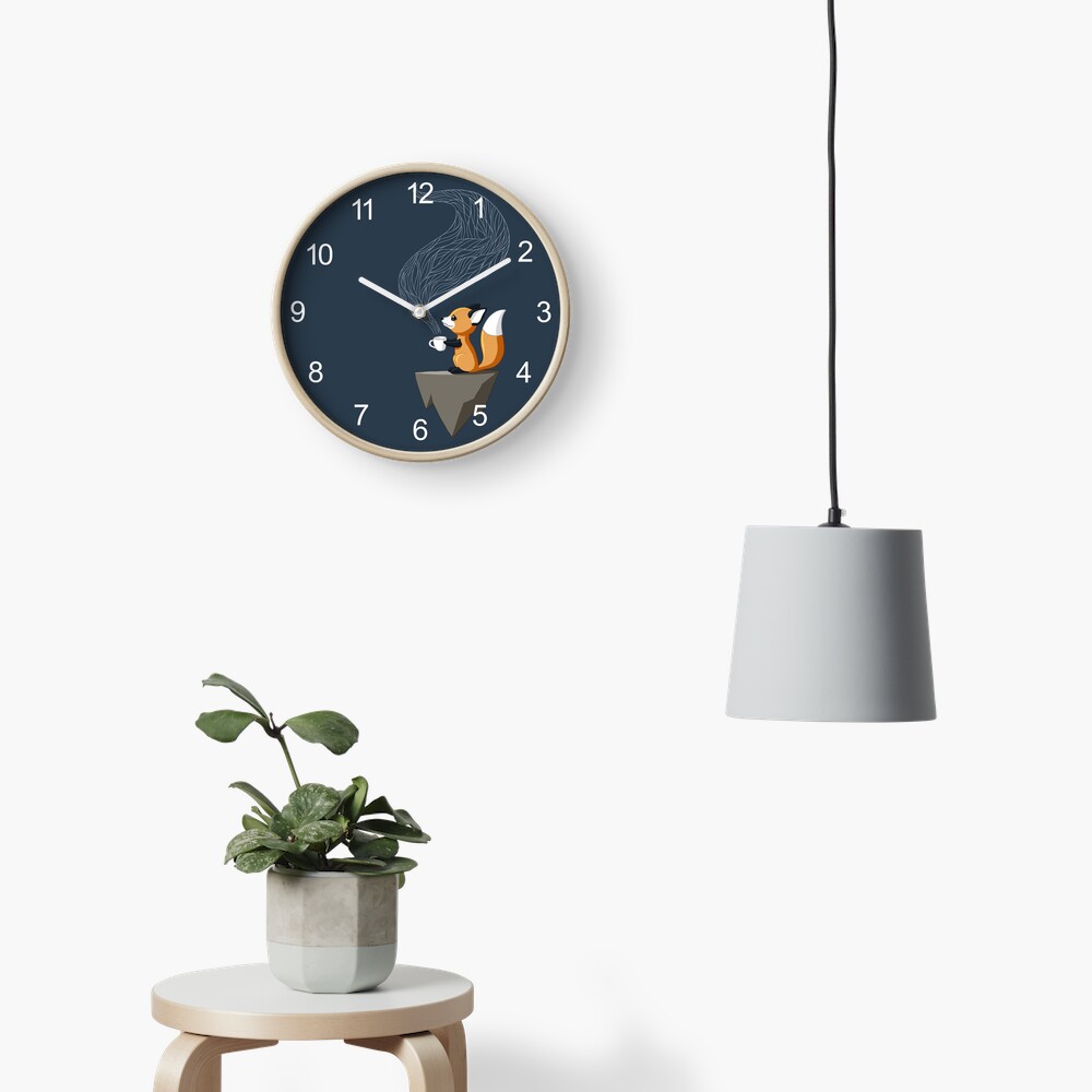 Fox Tea Clock