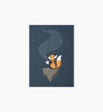 Fox Tea Art Board Print