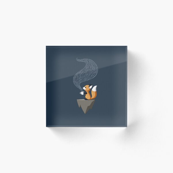Fox Tea Acrylic Block