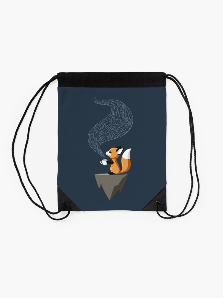 Alternate view of Fox Tea Drawstring Bag
