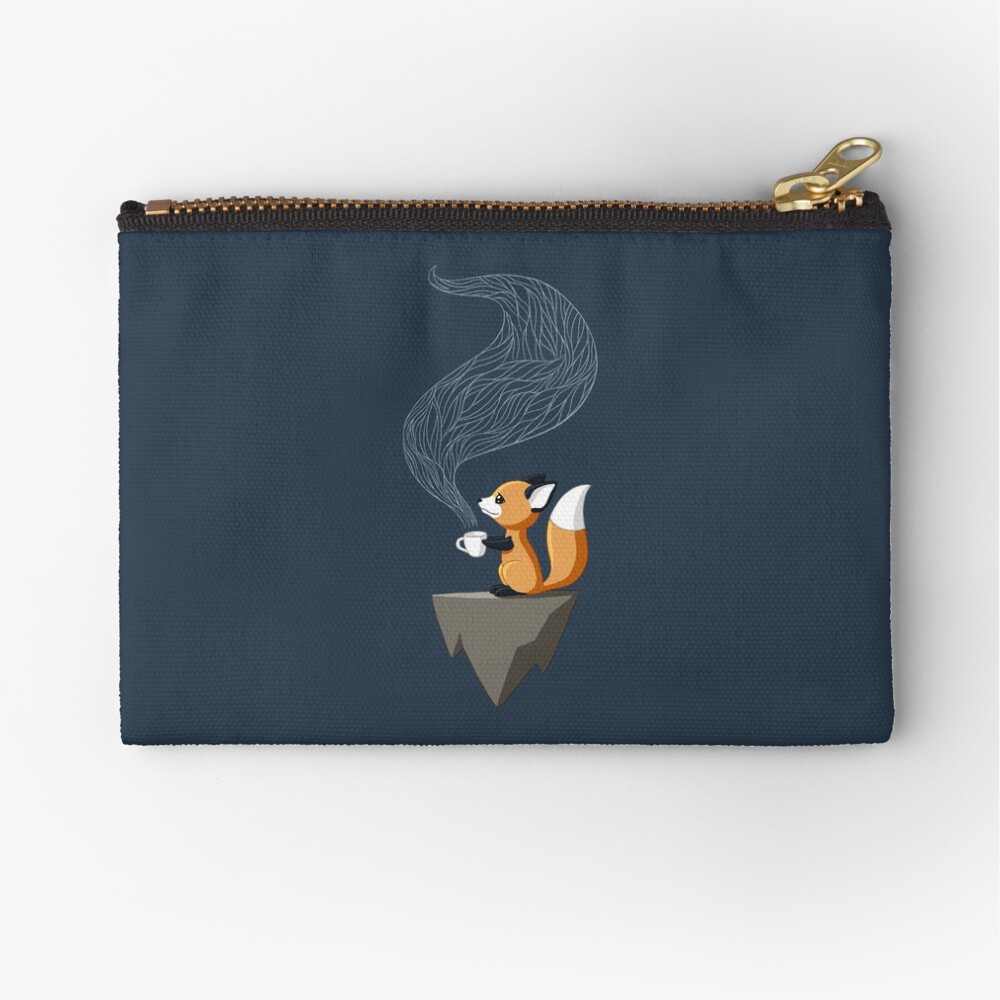 Fox Tea Zipper Pouch