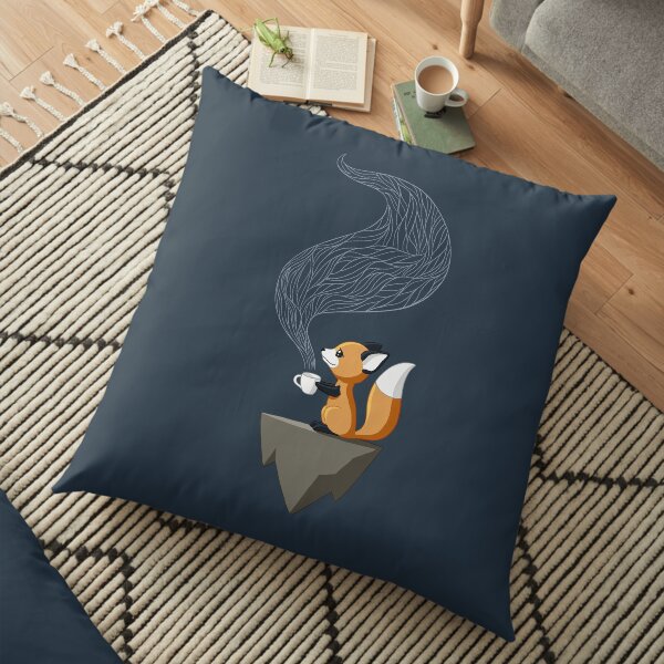 Fox Tea Floor Pillow