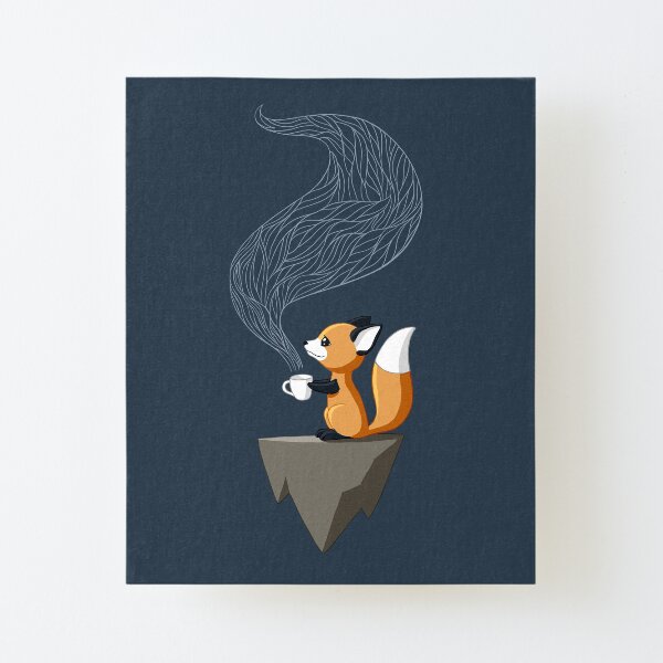 Fox Tea Canvas Mounted Print