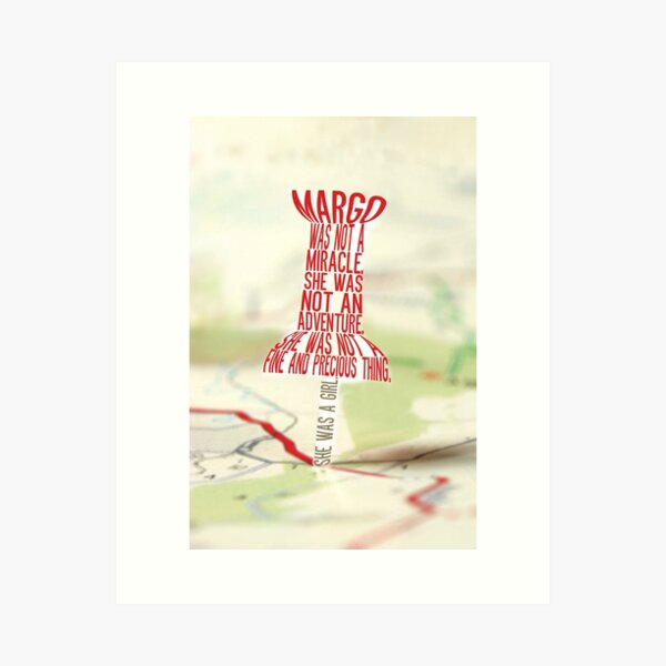 Item preview, She was a girl Typography (Paper Towns 2 of 7) designed and sold by saycheese14.