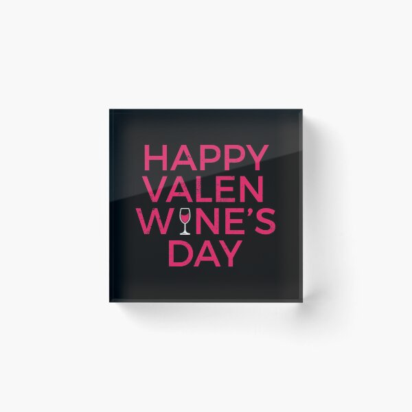 Item preview, Funny wine lover Happy Valenwine's Day print designed and sold by blive.