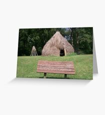 Natchez Indians Home and Granary Greeting Card