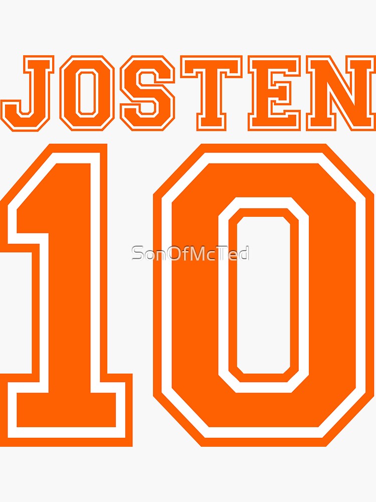 "Josten 10" Sticker for Sale by SonOfMcTed Redbubble