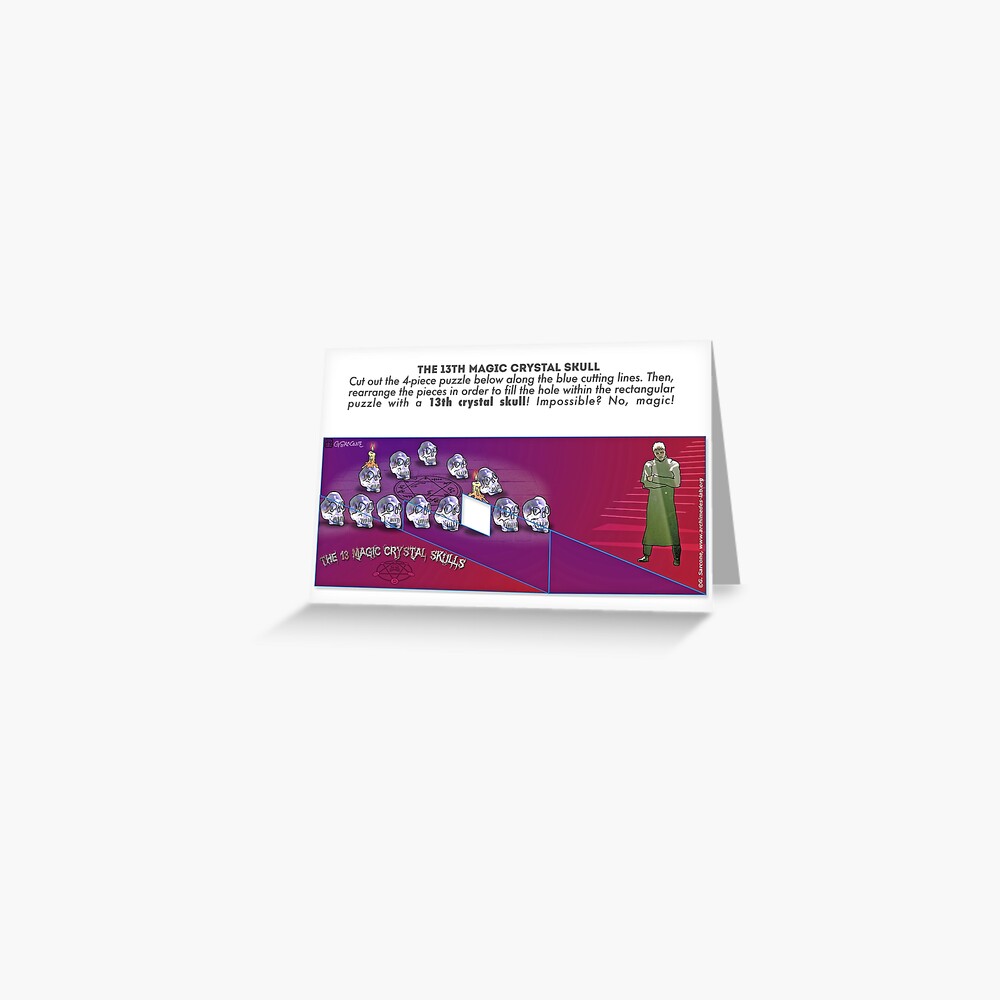The 13th Magic Crystal Skull Greeting Card