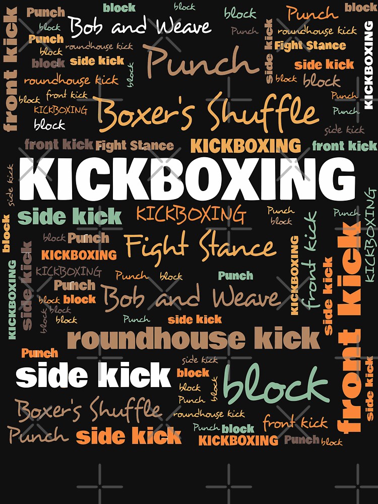 "Kickboxing Terminology Commonly Used Kickboxing Terms " Tshirt by
