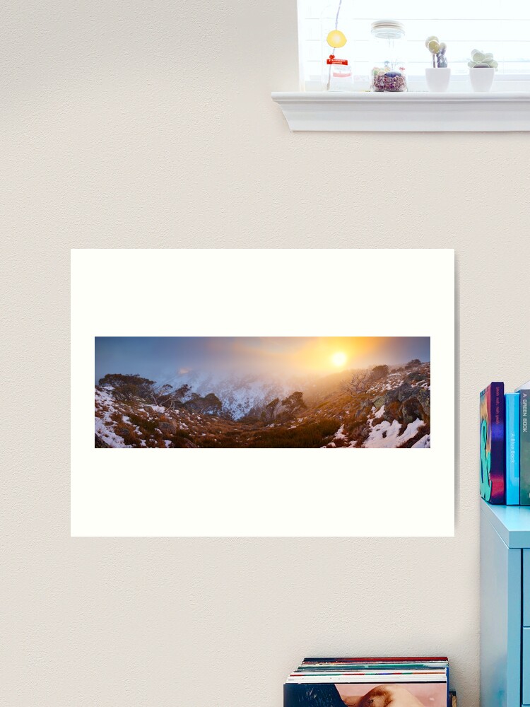 Thumbnail 2 of 3, Art Print, Foggy Dawn, Mt Howitt, Victoria, Australia designed and sold by Chockstone.