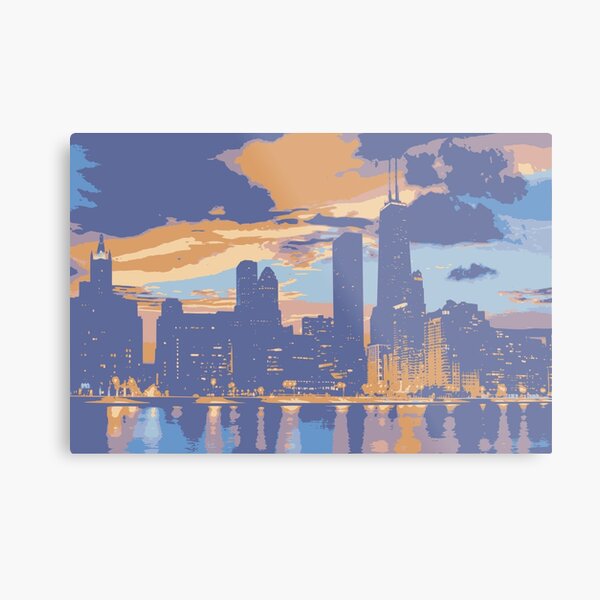 Chicago skyline Metal Print