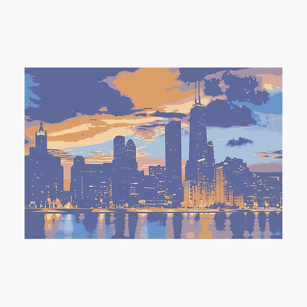 Chicago skyline Photographic Print