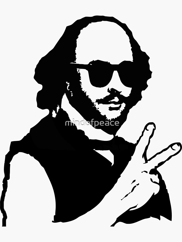 Artwork view, Shakespeare Sunglasses Peace Sign Symbol designed and sold by mindofpeace