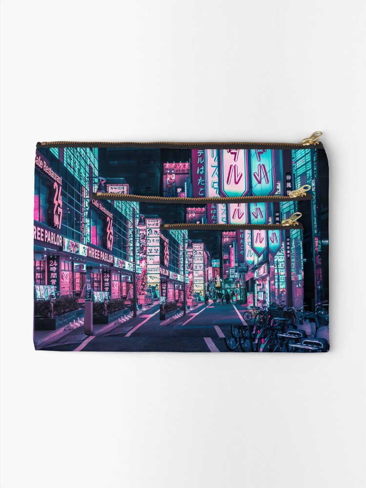 Alternate view of Tokyo - A Neon Wonderland Zipper Pouch