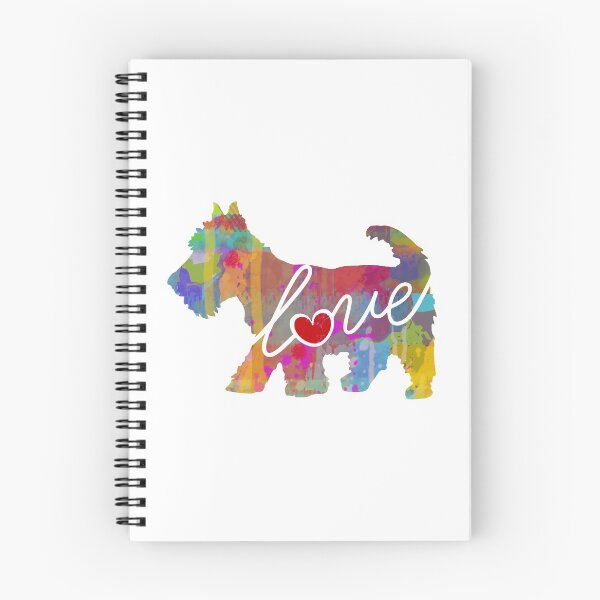 Item preview, Scottish Terrier (Scottie) Love - A Bright and Colorful Watercolor Style Gift designed and sold by traciwithani.
