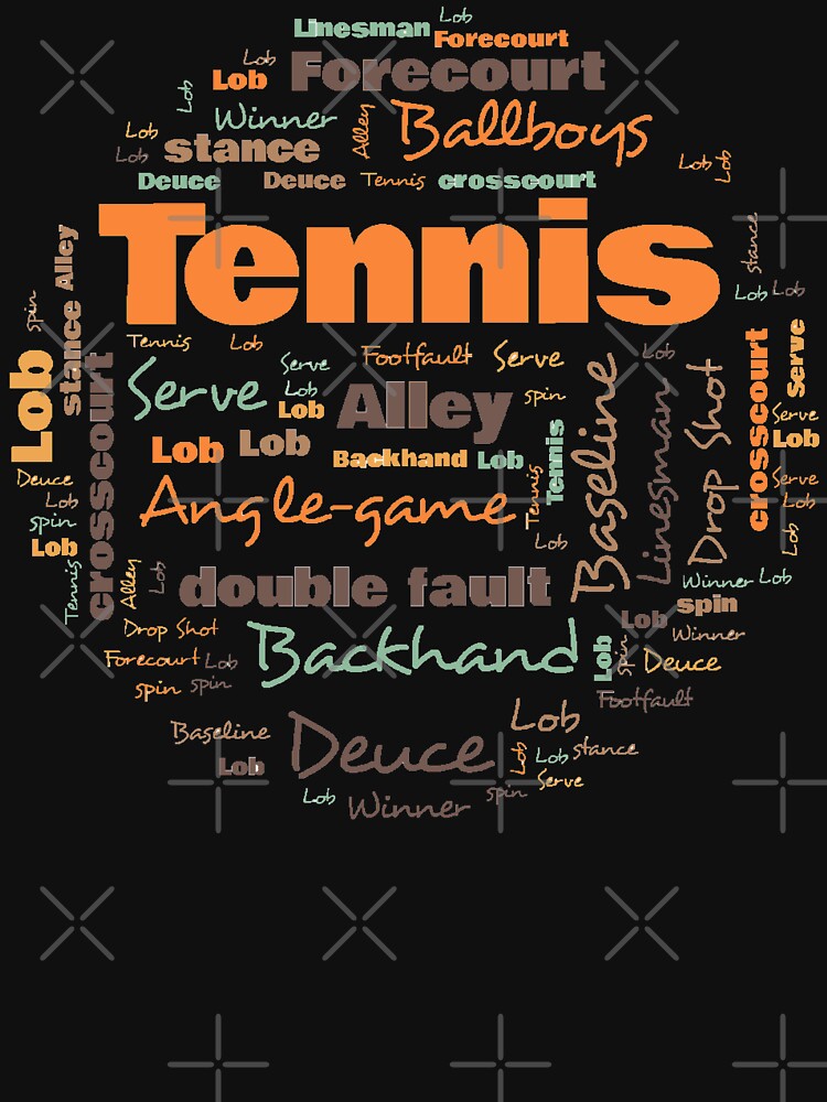 "Tennis Terminology Commonly Used Tennis Terms " Tshirt by funnyguy