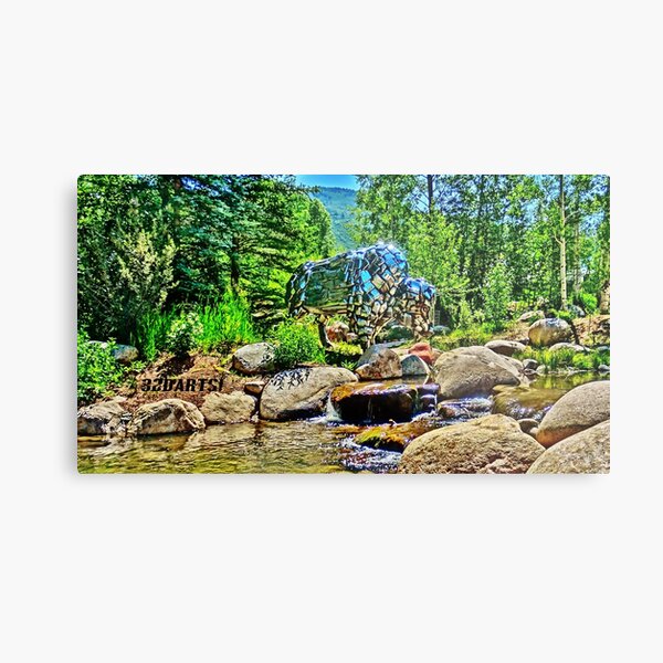 Buffalo, John Denver Park, Roaring Fork River, Aspen Metal Print